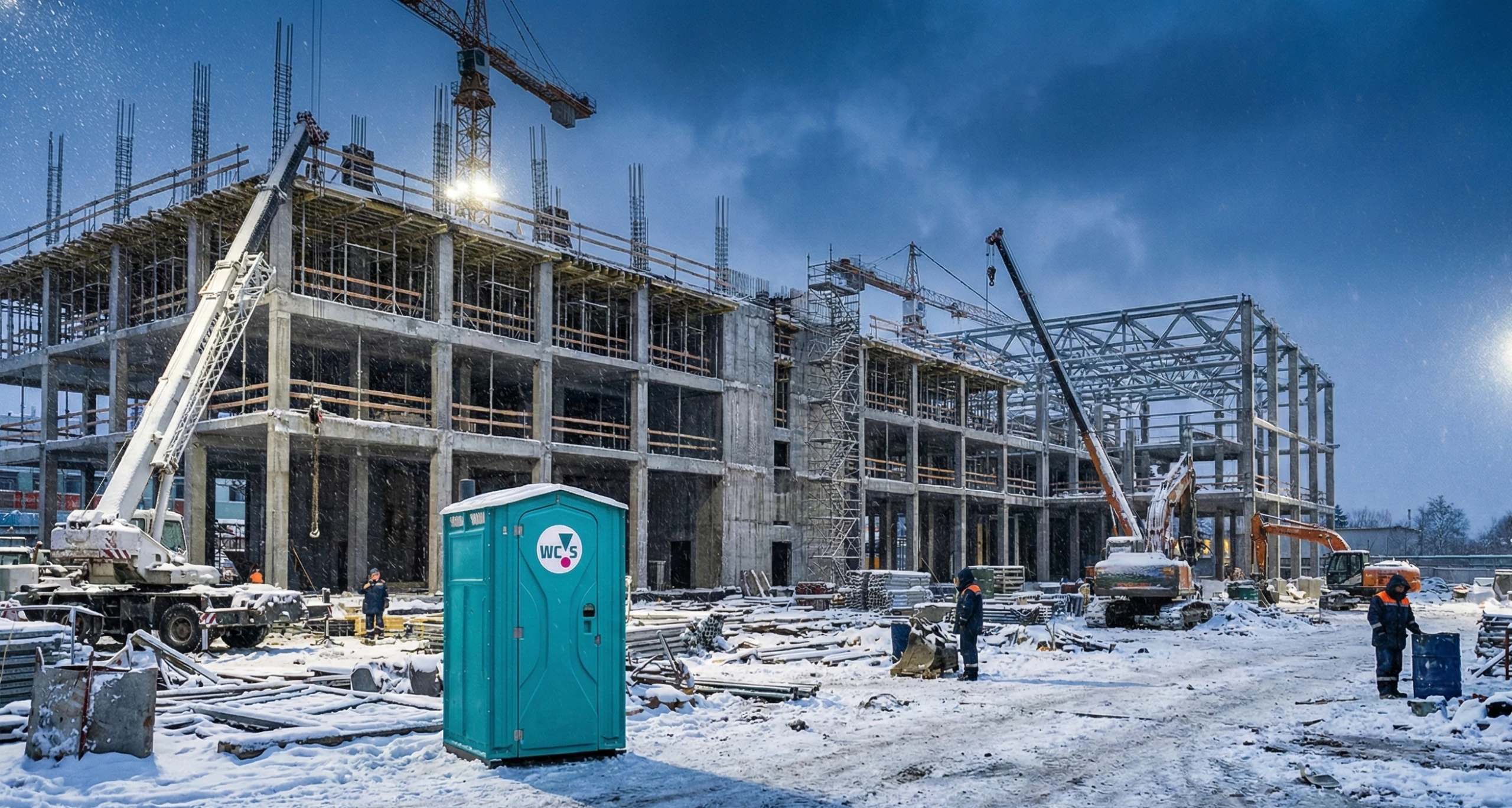 Toaleta na&nbsp;budowie zimą – kompletny poradnik utrzymania i&nbsp;eksploatacji w&nbsp;niskich temperaturach